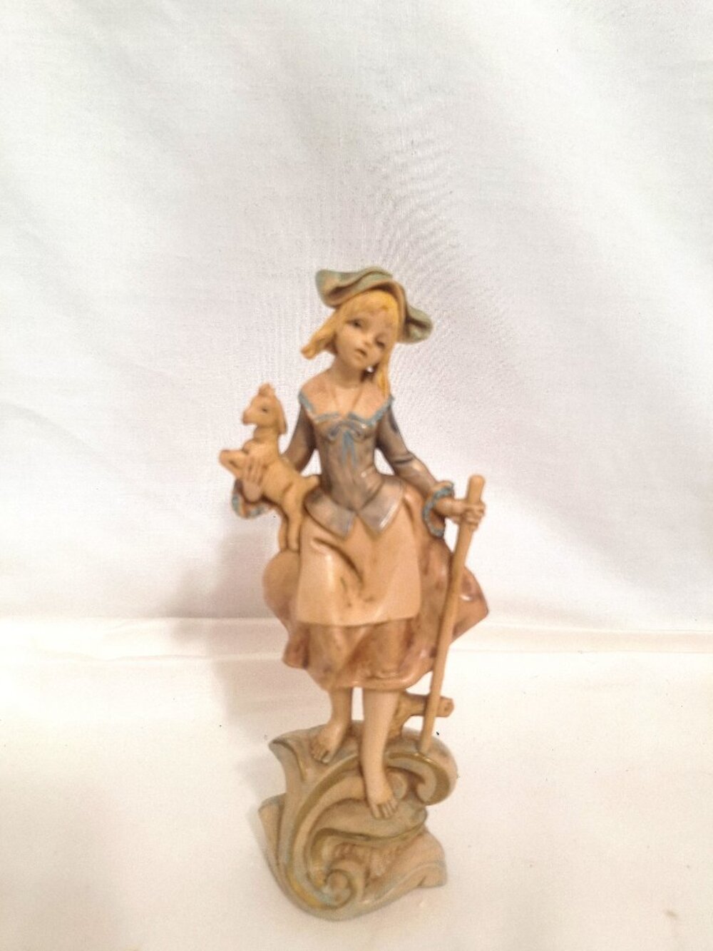 Fontanini Simonetti Italy Figure 278 Shepherdess with Lamb Vintage